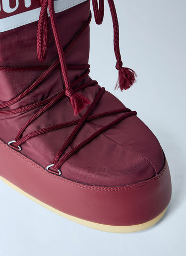 LN-CC® - Moon Boot: Icon Nylon Boots - Burgundy Moon Boot Icon Nylon Boots Burgundy mnb0366004