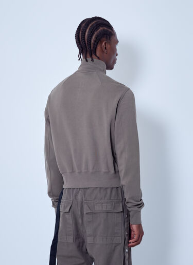 LN-CC® - Rick Owens DRKSHDW: High Neck Zip-Up Jacket - Grey Rick Owens DRKSHDW High Neck Zip-Up Jacket Grey drk0166014