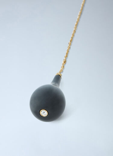 Toteme Large Onyx Drop Necklace Black tot0265028