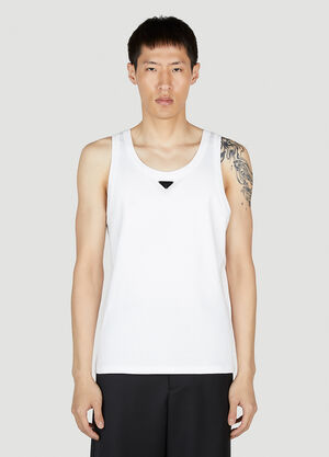 Jean Paul Gaultier Logo Plaque Tank Top Black jpg0160003