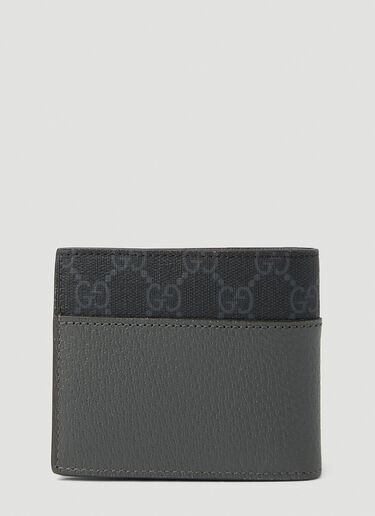 Gucci Logo Cut Out Bifold Wallet Dark Grey guc0152140