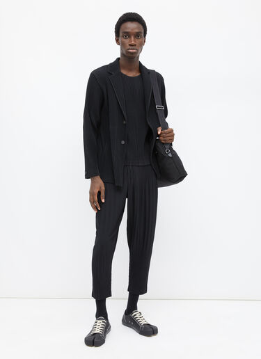 テーパードプリーツパンツ Homme Plissé Issey Miyake テーパードプリーツパンツ ブラック hmp0155012