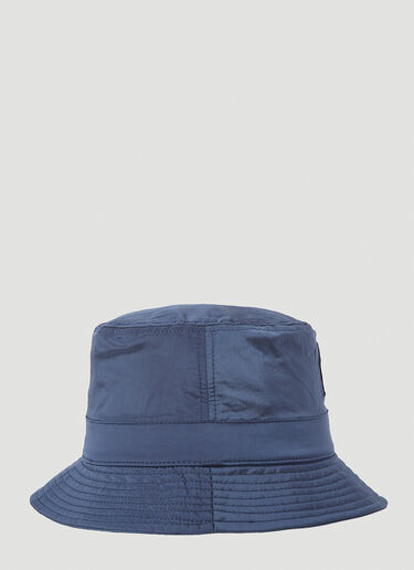 Stone Island Logo Patch Bucket Hat Blue sto0152090