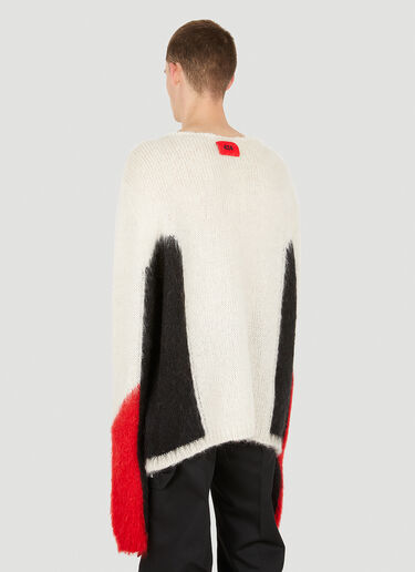 424 Colour Block Jumper White ftf0150002