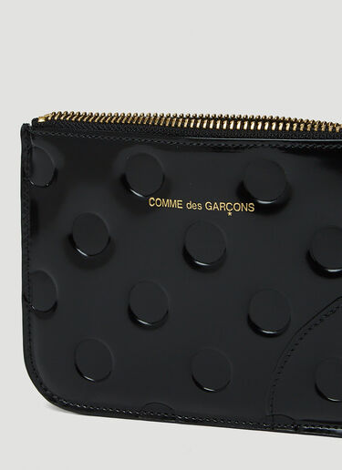 Comme des Garçons Wallet Dots Pouch Wallet Black cdw0347009