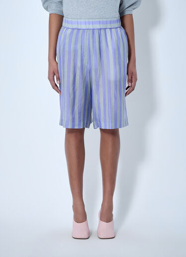 Dries Van Noten Striped Relaxed Shorts Lilac dvn0264008