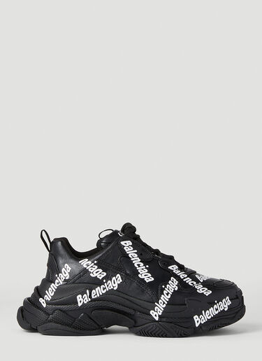 Balenciaga Logotype Triple S Sneakers Black bal0251054