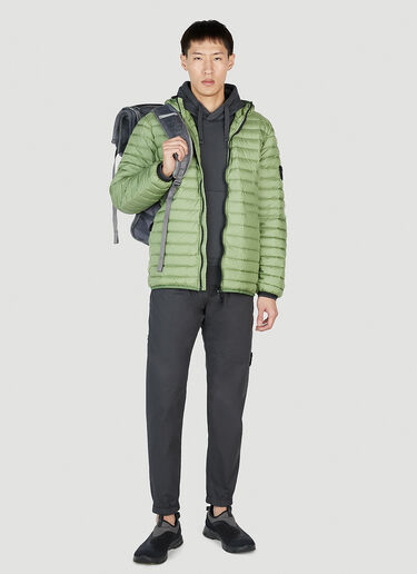 Stone Island Hooded Puffer Jacket Green sto0152017