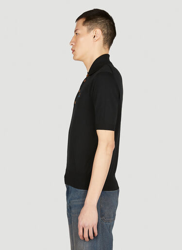 Vivienne Westwood Ripped Polo Shirt Black vvw0352001