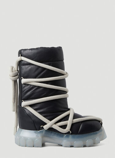 Rick Owens Rope Wrap Around Boots Black ric0249030