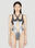 Mugler Metallic Swimsuit Light Blue mug0252027