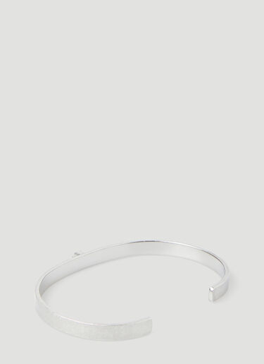 Maison Margiela Logo Numbers Bangle Bracelet Silver mla0148048