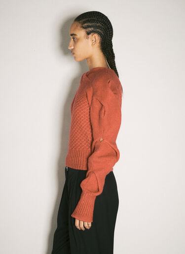 Kiko Kostadinov Dendra 绞花毛衣  红色 kko0258011