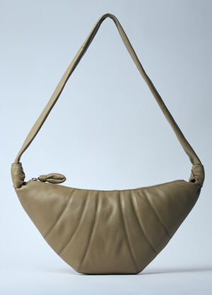 Lemaire 미디엄 Croissant 크로스바디 백 베이지 lem0360011