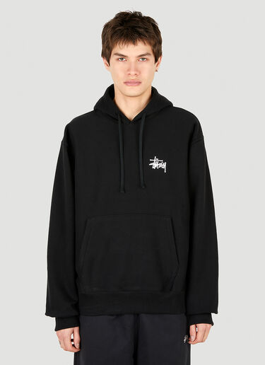 Stüssy Basic Logo Hooded Sweatshirt Black sts0152046