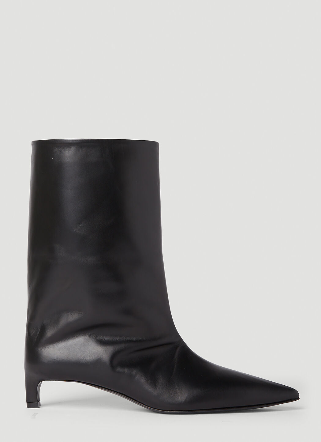 Half black half white booties shop