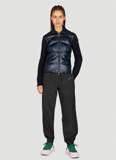 Moncler Padded Wool Cardigan Navy mon0253038