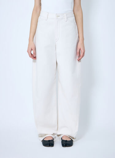 Lemaire Five Pocket Twisted Pants Cream lem0260006