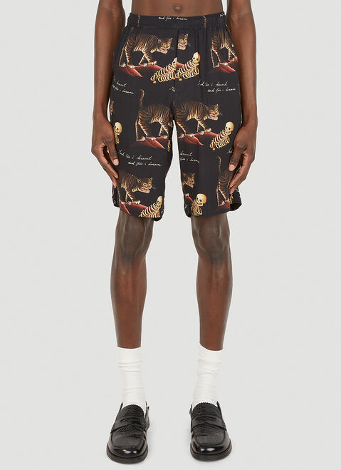 Endless Joy Abstract Motif Board Shorts Yellow enj0148008
