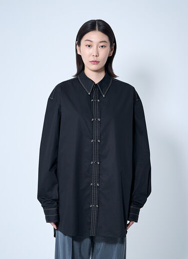 Lemaire Embellished Metal Shirt Black lem0360018