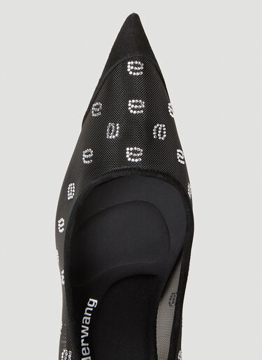 Alexander Wang Delphine Crystal Heels Black awg0252018