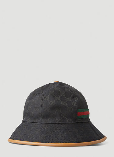 Gucci GG 모노그램 버킷 햇 블랙 guc0351001