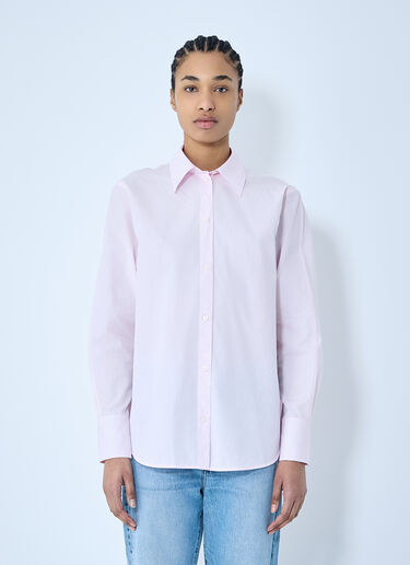 TOTEME Kimono-Sleeve Poplin Shirt Pink tot0260028