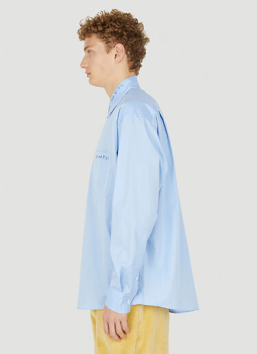 Marni Embroidered Shirt Light Blue mni0150012