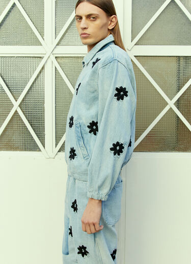 NOMA t.d. Flower Hand Embroidery Blouson Jacket Blue nma0154009