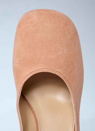 Chloé Loti Suede Platform Pumps Pink chl0262025