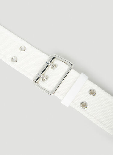 MM6 Maison Margiela Eyelet Belt White mmm0249031