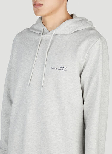 Item Hooded Sweatshirt A.P.C. Item Hooded Sweatshirt Grey apc0153008