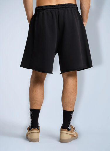 Palm Angels Palm Type Sweatshorts Black pma0166293