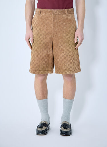 Gucci GG 엠보싱 스웨이드 쇼츠  베이지 guc0159039