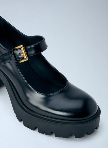 LN-CC® - Prada: Brushed Leather Pumps - Black Prada Brushed Leather Pumps Black pra0266024