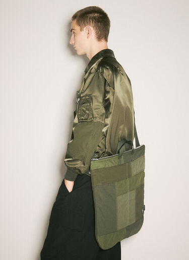 Comme des Garçons Homme Logo Patch Tote Bag Green cdh0158007