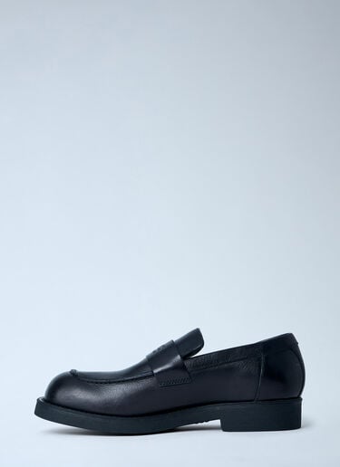 MM6 Maison Margiela Leather Penny Loafers Black mmm0163023