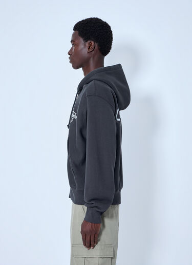 LN-CC® - Stüssy: Surf Size Dyed Zip Hoodie - Grey Stüssy Surf Size Dyed Zip Hoodie Grey sts0164027