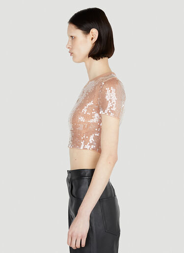Alexander Wang Sequin T-Shirt Beige awg0252008