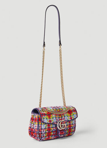 Gucci GG Marmont Small Tweed Shoulder Bag Multicolour guc0251101