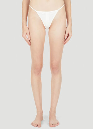 Dolce & Gabbana Logo Plaque Thong Black dol0257001