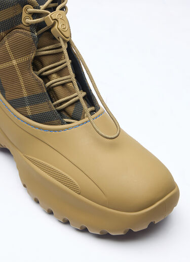 Burberry Check Scoot Trek Boots Green bur0158010
