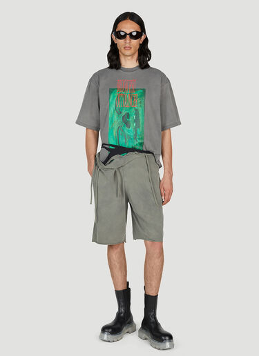 Ottolinger 垂褶短裤 绿色 ott0152002