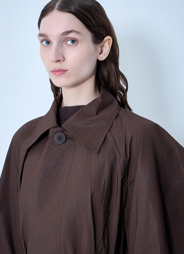 Akimbo Oversized Trench Coat Issey Miyake Akimbo Oversized Trench Coat Brown ism0264001
