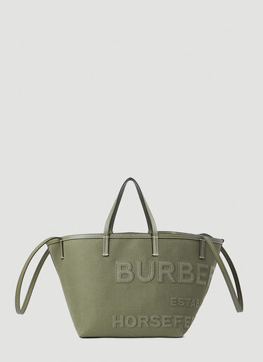 Burberry Horseferrry Canvas Mini Tote Bag Khaki bur0245054