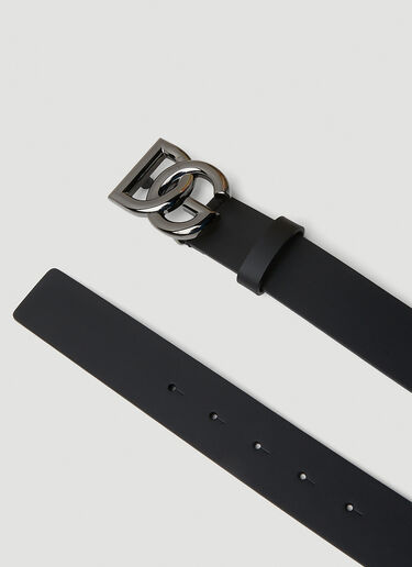 Logo Plaque Belt Dolce & Gabbana Logo Plaque Belt Black dol0151025