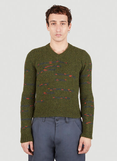 Raf Simons Spot Sweater Green raf0151014