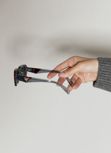 Prada Clear Frame Sunglasses Brown lpr0355003