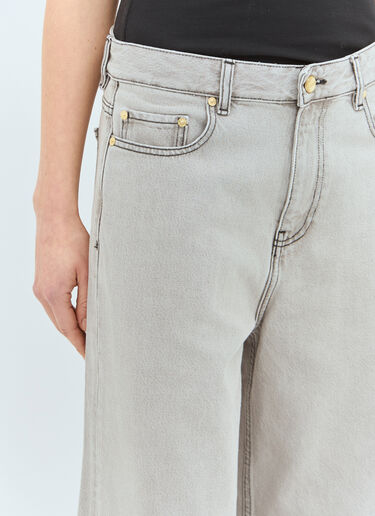 Ganni Future Wide-Leg Jeans Grey gan0258021