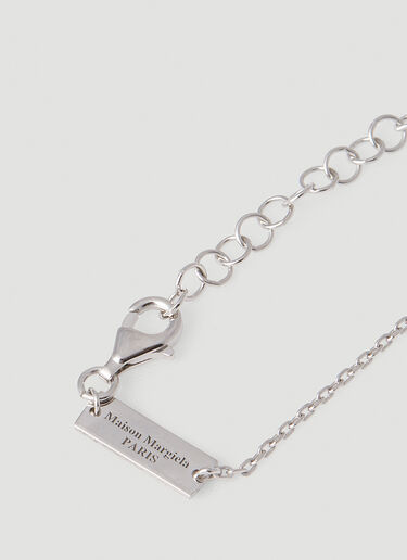 Maison Margiela Ring Necklace Silver mla0251074